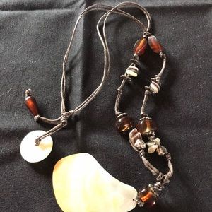 Bohemian shell necklace